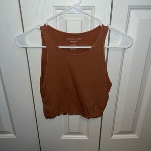 American Eagle Ribbed Crop Tank